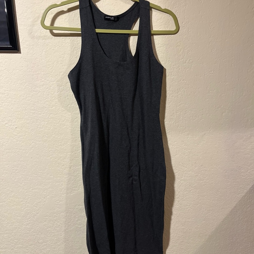 Gray Sleeveless Dress